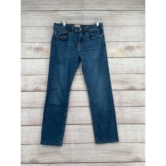 Frame L'Homme Slim Jeans Women's‎ Size 32 Blue Medium Wash Denim - Picture 1 of 12